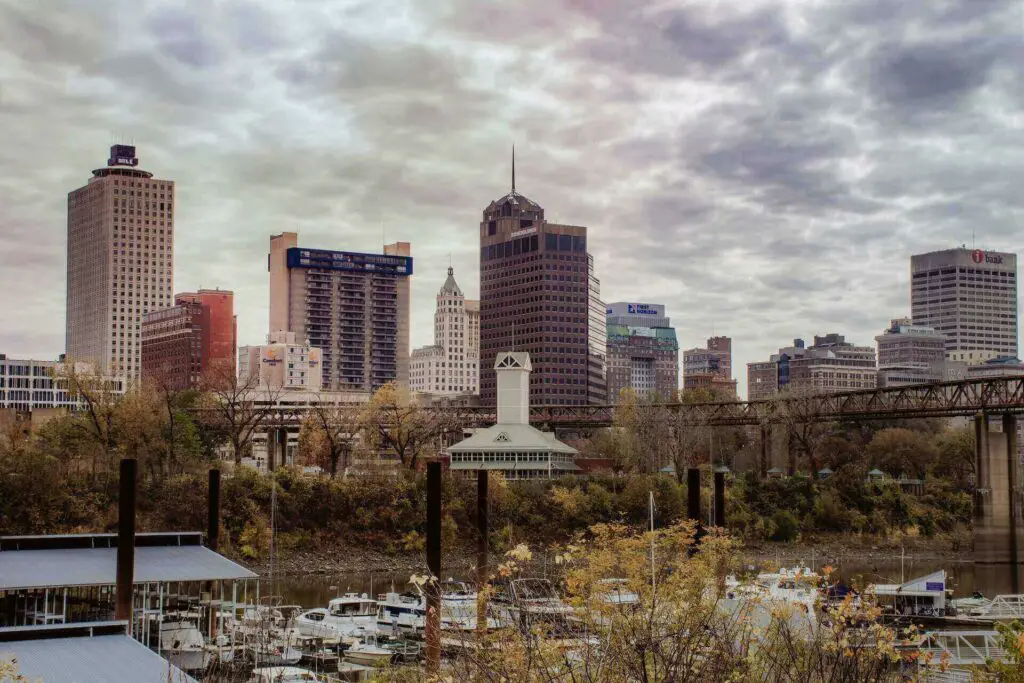 A cityscape of Memphis, Tennessee